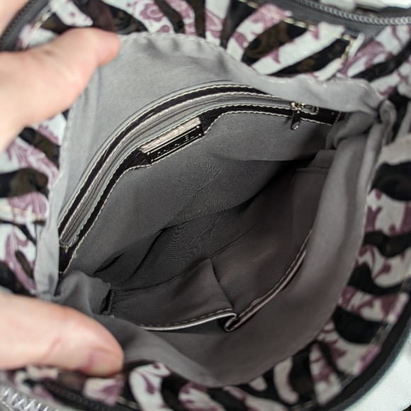 NWT HANANEL FLEUR DE LIS BLING ANIMAL PRINT CROSSBODY BAG - Picture 10 of 11